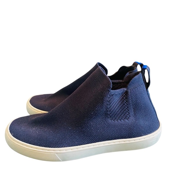 Rothy’s Navy Blue The Chelsea Pull-On High Top Sneakers - 8 US, Discontinued - Picture 4 of 10